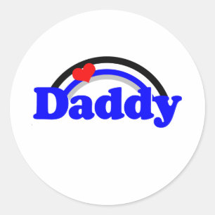 Leather Daddy Runder Aufkleber