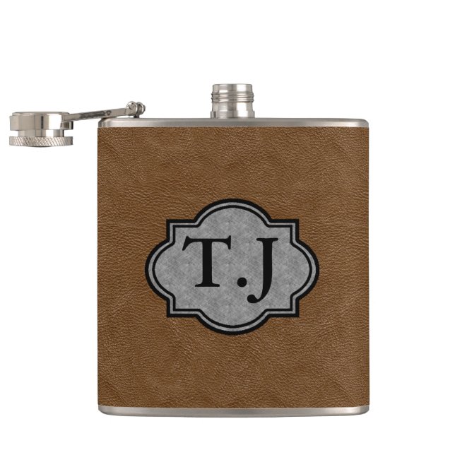 LEATHER DRINT ENDISCH MIT MONOGRAMM FLACHMANN (Geöffnet)