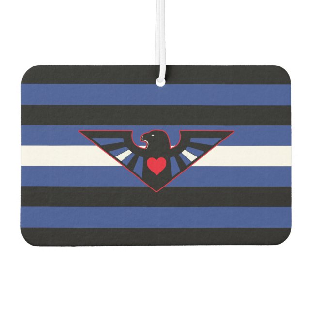 Leather Eagle Pride Flag Autolufterfrischer (Vorderseite)