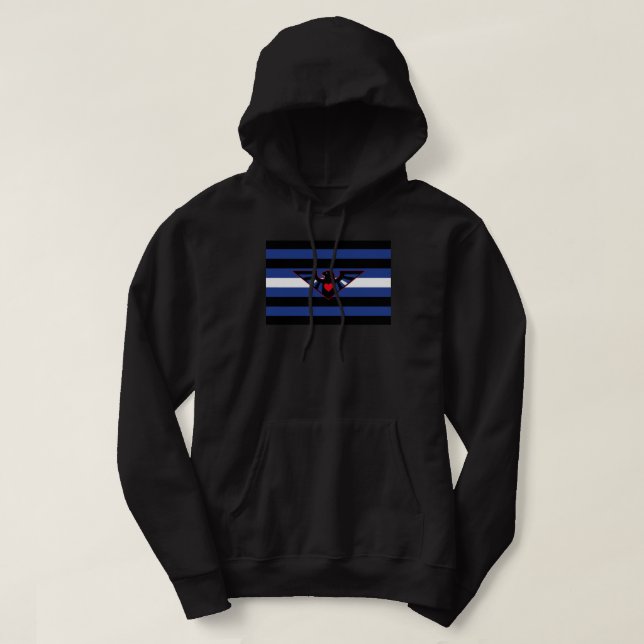Leather Eagle Pride Flag Hoodie (Design vorne)