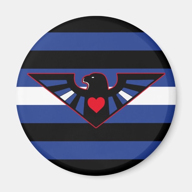 Leather Eagle Pride Flag Magnet (Vorne)