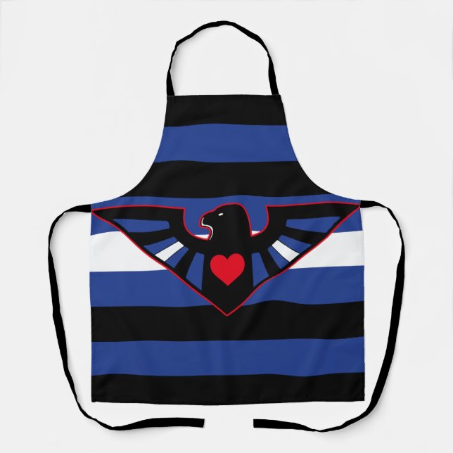 Leather Eagle Pride Flag Schürze (Vorderseite)