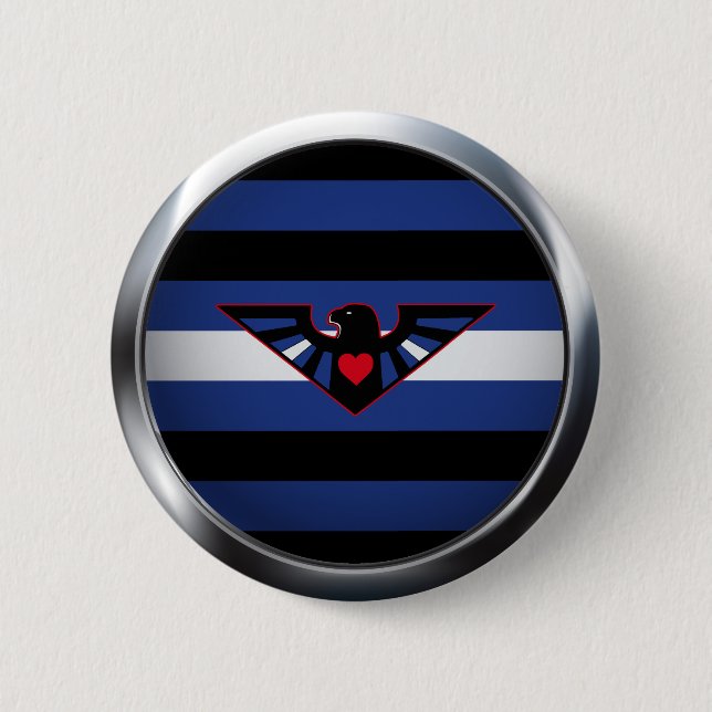 LEATHER EAGLE PRIDE MEDALLION BUTTON (Vorderseite)