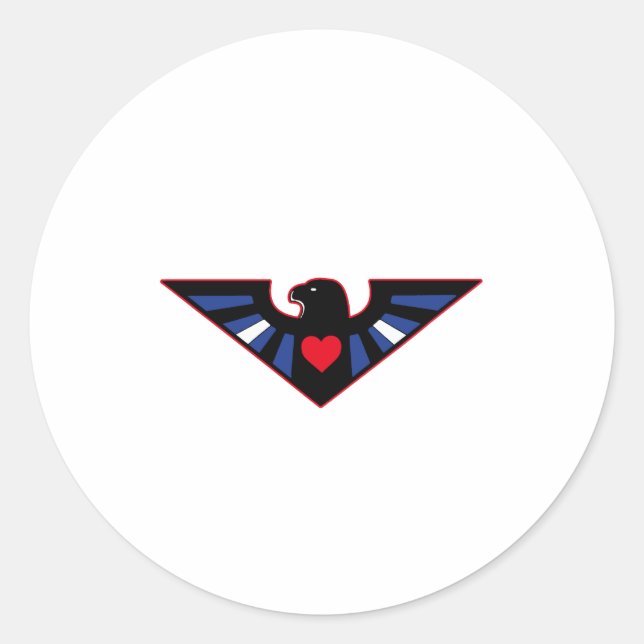 Leather Eagle Pride Runder Aufkleber (Vorderseite)