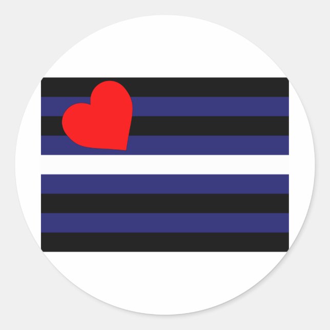 LEATHER FLAG ORIGINAL RUNDER AUFKLEBER (Vorderseite)