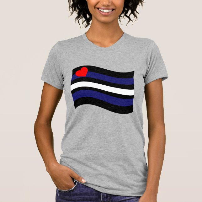 LEATHER FLAG WAVING T-Shirt (Vorderseite)