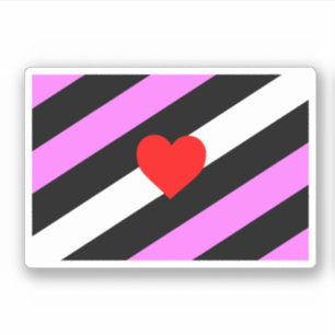 Leather Girl Pride Flag Aufkleber