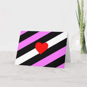 Leather Girl Pride Flag Feiertagskarte