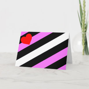 Leather Girl Pride Flag Feiertagskarte