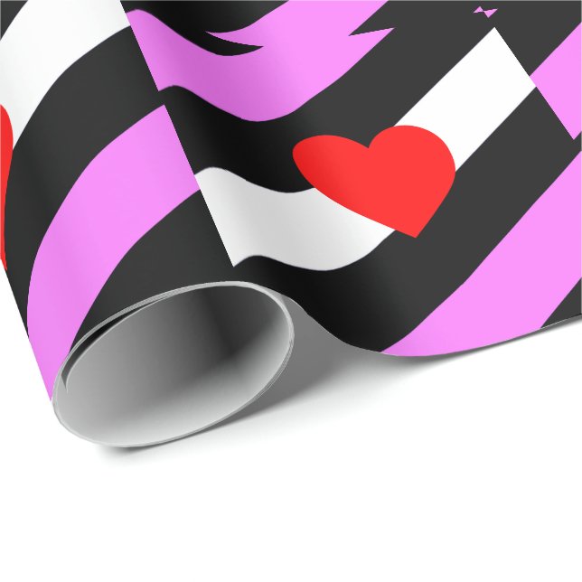 Leather Girl Pride Flag Geschenkpapier (Rolleneckpunkt)