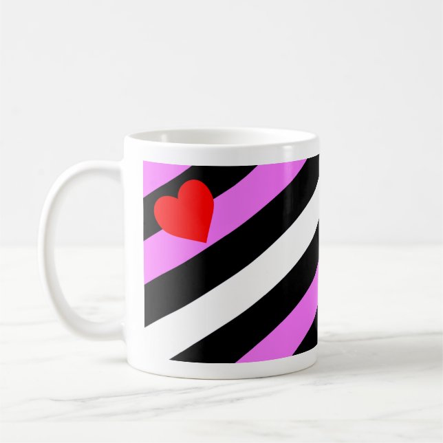 Leather Girl Pride Flag Kaffeetasse (Links)