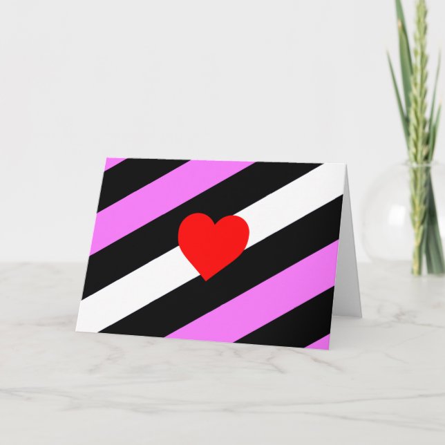 Leather Girl Pride Flag Karte (Vorderseite)