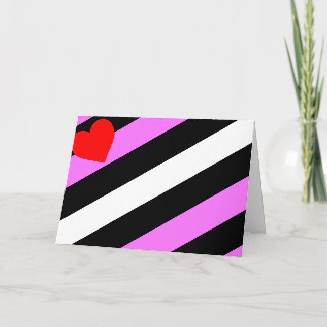 Leather Girl Pride Flag Karte (Vorderseite)