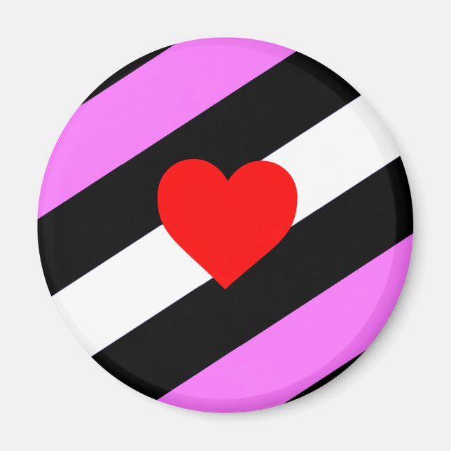 Leather Girl Pride Flag Magnet (Vorne)