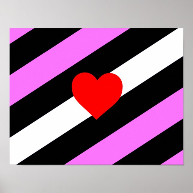 Leather Girl Pride Flag Poster (Vorne)