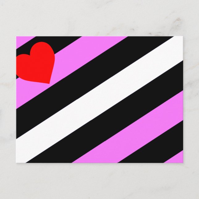 Leather Girl Pride Flag Postkarte (Vorderseite)