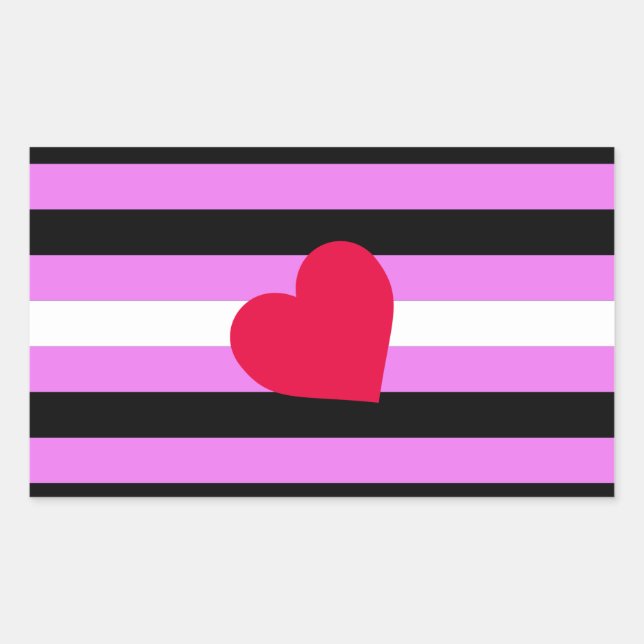 Leather Girl Pride Flag Rechteckiger Aufkleber (Vorderseite)