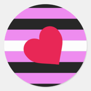 Leather Girl Pride Flag Runder Aufkleber