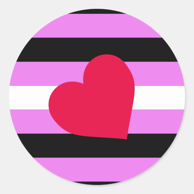 Leather Girl Pride Flag Runder Aufkleber (Vorderseite)