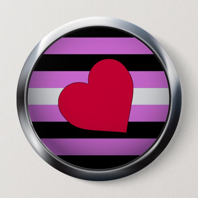 LEATHER GIRL PRIDE MEDALLION BUTTON (Vorderseite)