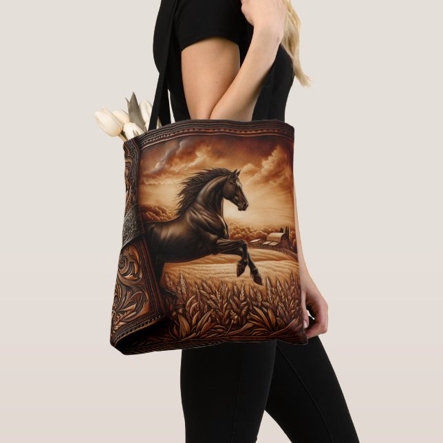 Leather Horse Ranch Sunset Tasche (Von Nahem)