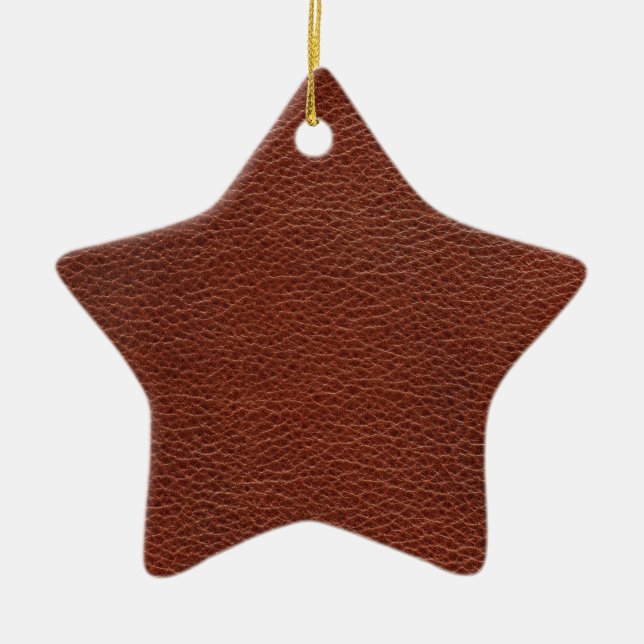 Leather Keramik Star Ornament (Vorne)