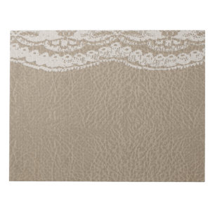 Leather & Lace Wedding Notizblock