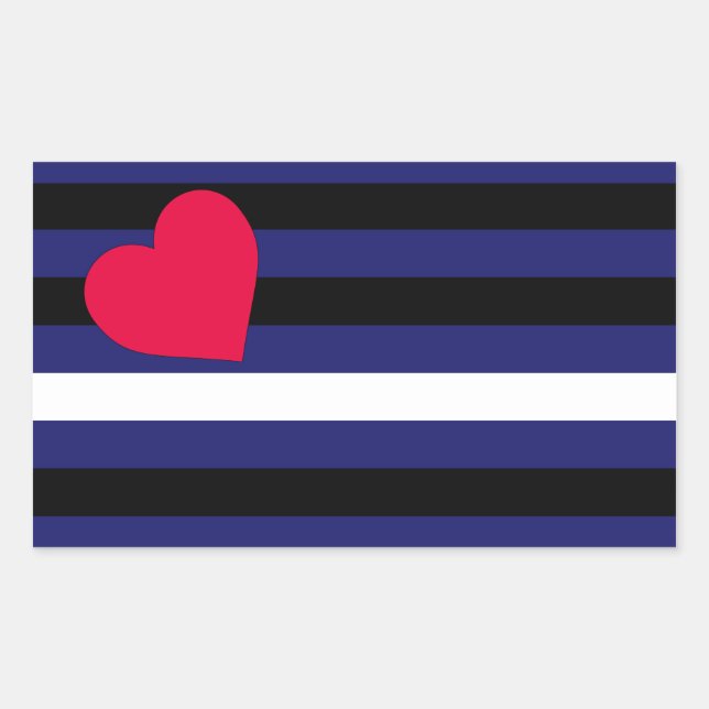 Leather Latex- und BDSM-Druckflagge Rechteckiger Aufkleber (Vorderseite)