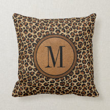 Leather Leopard Vintag Modern Boho Chic Monogram