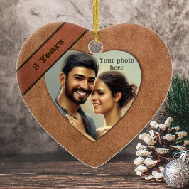 Leather Look 3 Jubiläum: Add Your Foto Keramikornament