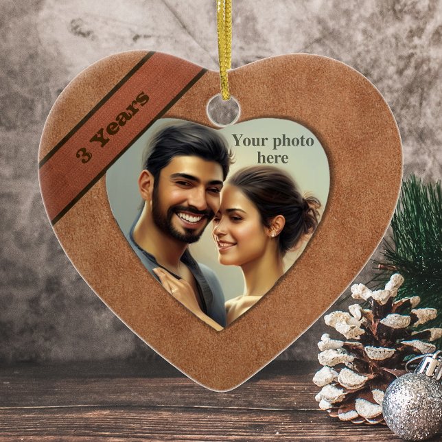 Leather Look 3 Jubiläum: Add Your Foto Keramikornament (Von Creator hochgeladen)