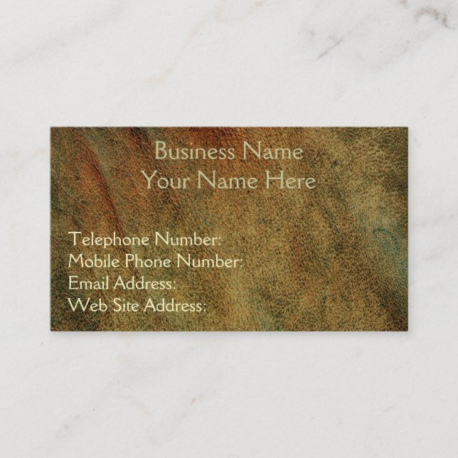 Leather-look Business & Visitenkarten Visitenkarte (Vorderseite)
