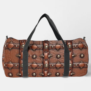Leather Look Duffle Bag