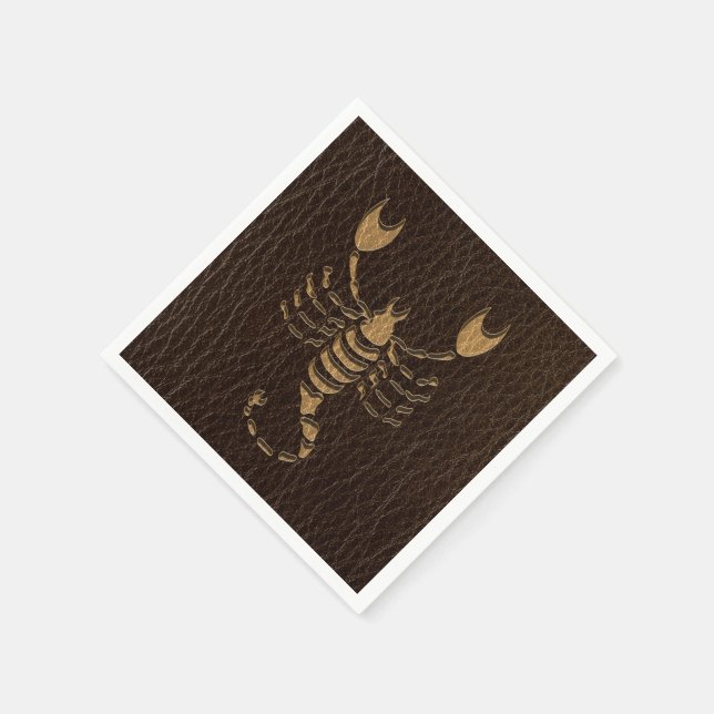 Leather-Look Scorpio Serviette (Ecke)