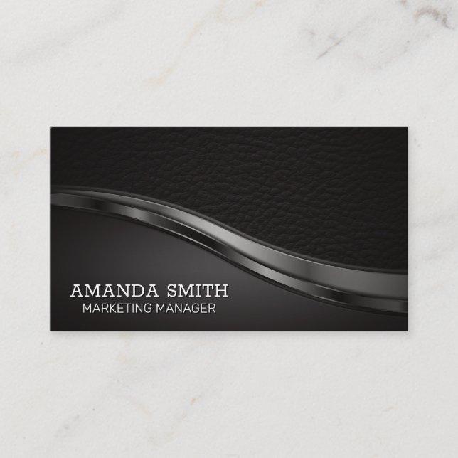 Leather | Lux Trim | FÜHRUNGSKRAFT Visitenkarte (Vorderseite)