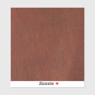 Leather Medium 6" x 6" Aufkleber