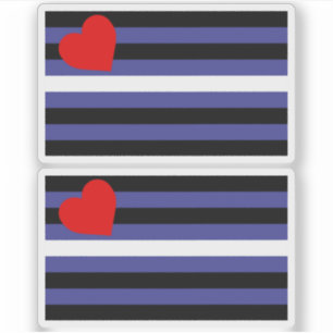 Leather Pride Flag Aufkleber