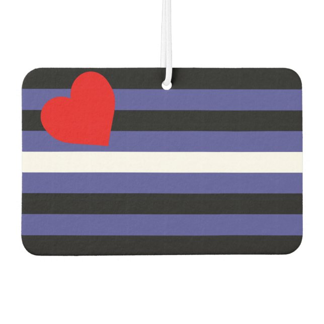 Leather Pride Flag Autolufterfrischer (Vorderseite)