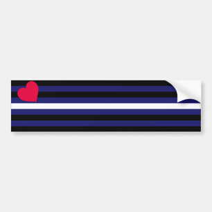 LEATHER PRIDE FLAG BAR AUTOAUFKLEBER