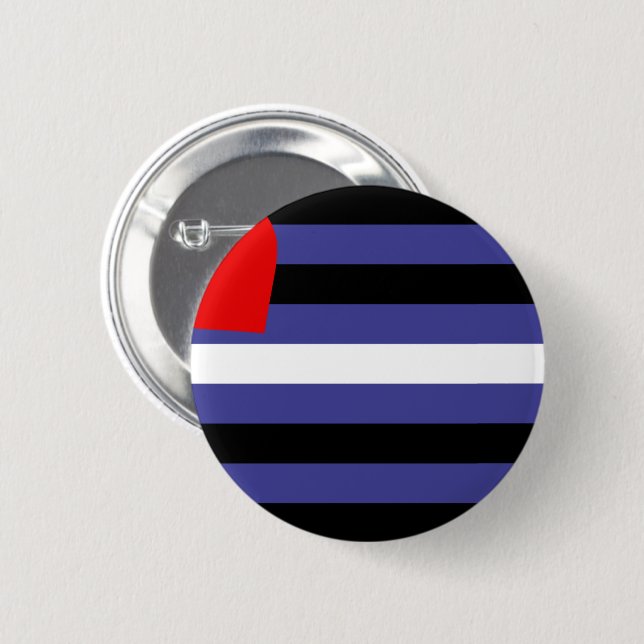 Leather Pride Flag Button (Vorne & Hinten)