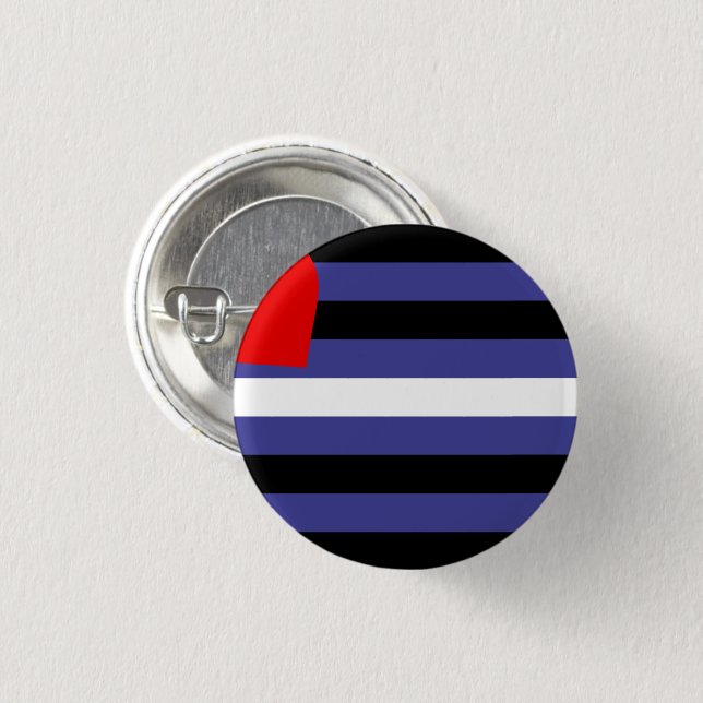 Leather Pride Flag Button (Vorne & Hinten)