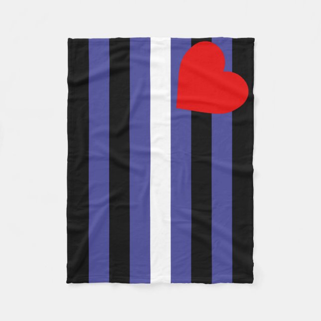 Leather Pride Flag Fleecedecke (Vorderseite)