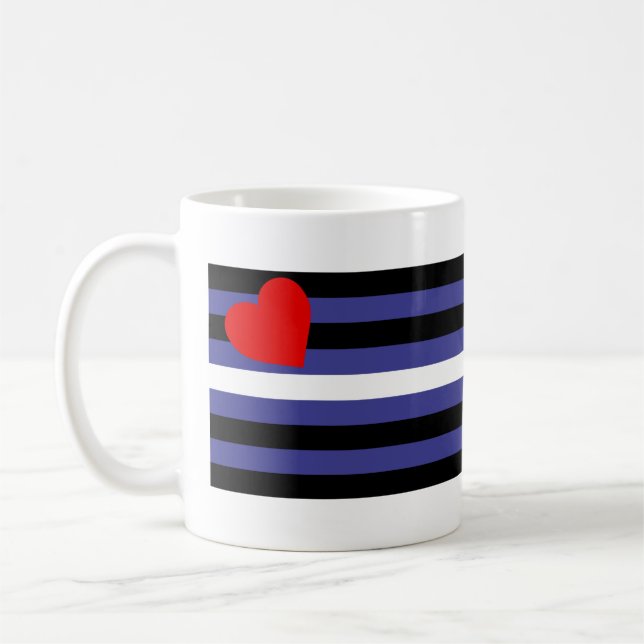 Leather Pride Flag Kaffeetasse (Links)