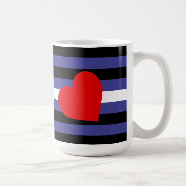 Leather Pride Flag Kaffeetasse (Rechts)