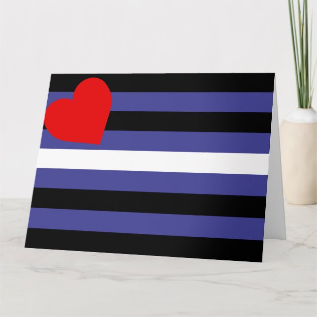 Leather Pride Flag Karte (Vorderseite)