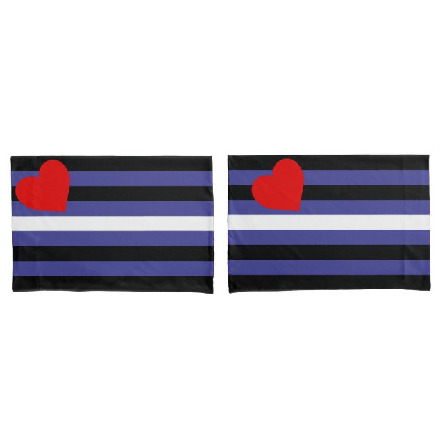 Leather Pride Flag Kissenbezug (Vorderseite-Set)