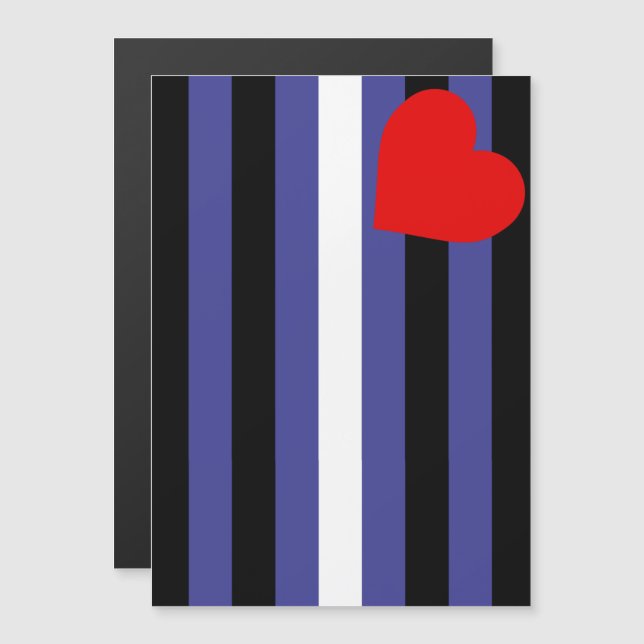 Leather Pride Flag Magneteinladung (Vorne/Hinten)