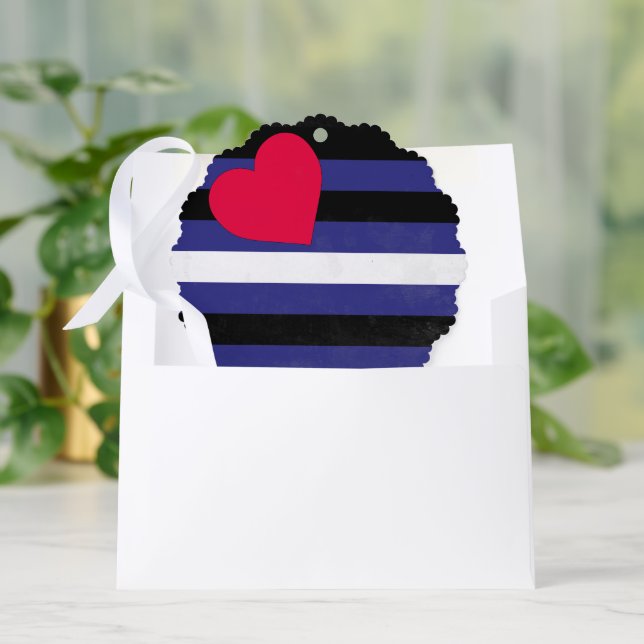 Leather Pride Flag Ornament Karte (Umschlag)