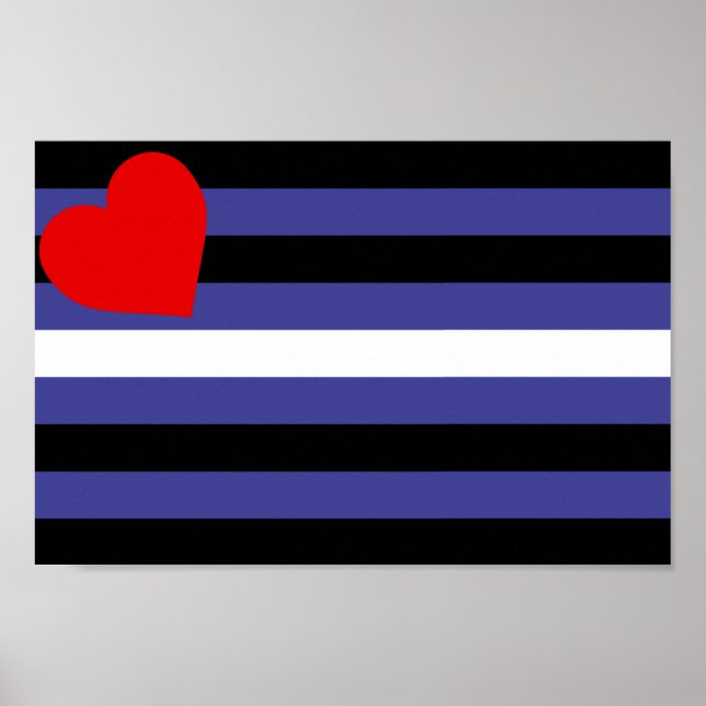 Leather Pride Flag Poster (Vorne)
