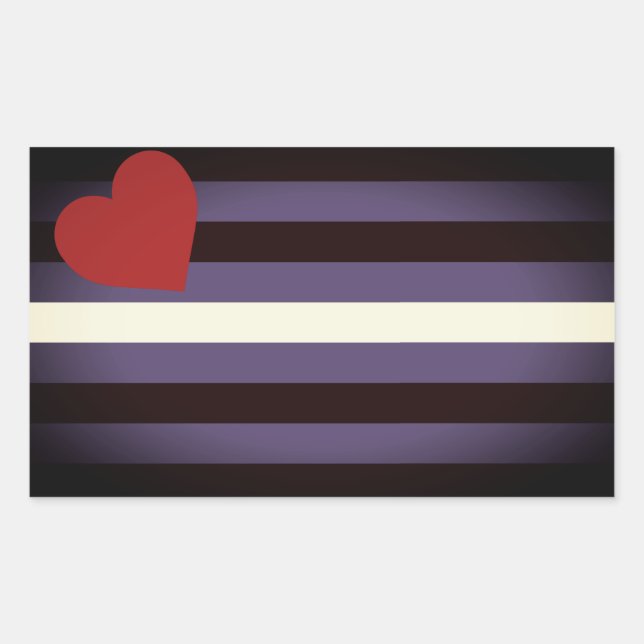 Leather Pride Flag Rechteckiger Aufkleber (Vorderseite)